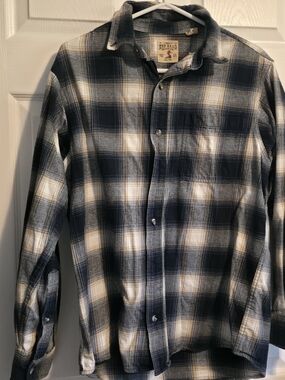 4/$67 Deal! Vintage RedHead Men’s Long-Sleeve Navy & White Plaid Button Shirt